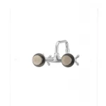 Змішувач для кухні настінний Cron Teorema 361-G хром двохвентильний з поворотним виливом 180 мм (CR0838)