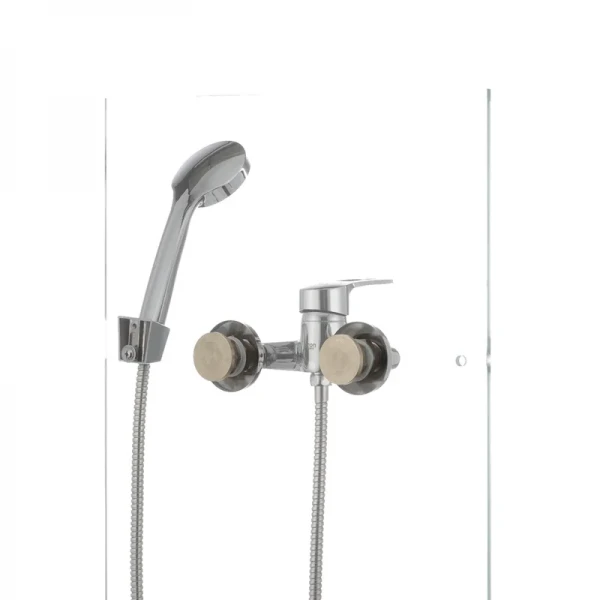 Змішувач для душу Cron Germes 003 хромований одноважільний з душовим гарнітуром (CR0845)