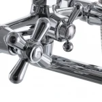 Змішувач для ванни EUROPRODUCT Dominox 143 латунний хромований з довгим поворотним виливом (EP0064)