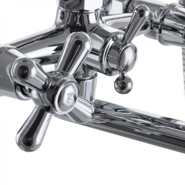 Змішувач для ванни EUROPRODUCT Dominox 143 латунний хромований з довгим поворотним виливом (EP0064)