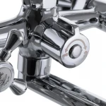 Змішувач для ванни EUROPRODUCT MF 140 латунний хромований двохвентильний з довгим поворотним виливом (EP0069)