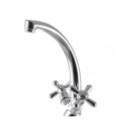 Смеситель для кухни EUROPRODUCT Dominox 272 латунный хромированный двухвентильный с высоким поворотным изливом (EP0088)