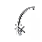 Смеситель для кухни EUROPRODUCT Dominox 272 латунный хромированный двухвентильный с высоким поворотным изливом (EP0088)