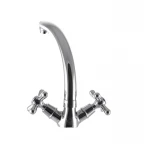 Смеситель для кухни EUROPRODUCT Dominox 272 латунный хромированный двухвентильный с высоким поворотным изливом (EP0088)