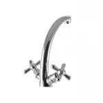 Смеситель для кухни EUROPRODUCT Dominox 272 латунный хромированный двухвентильный с высоким поворотным изливом (EP0088)