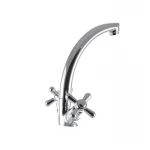 Смеситель для кухни EUROPRODUCT Dominox 272 латунный хромированный двухвентильный с высоким поворотным изливом (EP0088)
