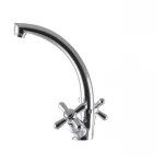 Смеситель для кухни EUROPRODUCT Dominox 272 латунный хромированный двухвентильный с высоким поворотным изливом (EP0088)
