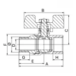 Кран шаровый 3/4" ГГБ Europroduct EP.120 (EP2928)