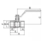 Кран шаровый 1/2" ГГР Europroduct EP.220 (EP2937)