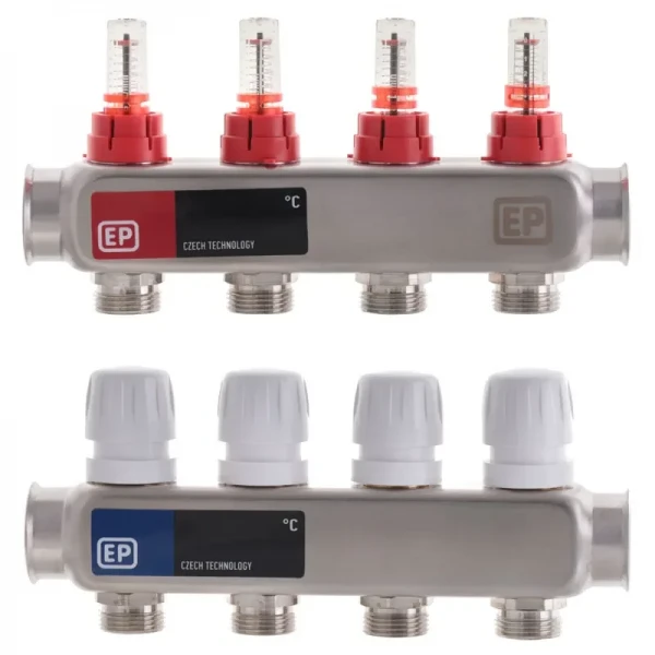 Коллекторный блок с расxодомерами Europroduct EP.S1110-04 1"x4 (EP4980)