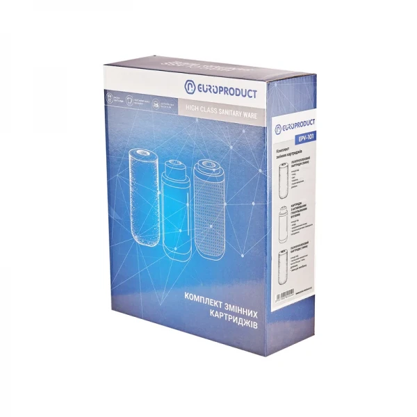Комплект сменных картриджей Europroduct EPV-101 (ППР 5мкм+актив.гран.уг.+ППР 1мкм) (EP5455)