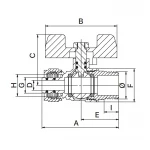 Кран шаровый Europroduct EP.501 Wing 16x1/2M (EP6040)