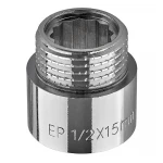 Удлинитель Europroduct EP.E015.Chr - 1/2"MF-15мм хром (EP6122)