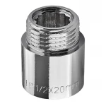 Удлинитель Europroduct EP.E020.Chr - 1/2"MF-20мм хром (EP6123)