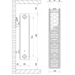 Стальной радиатор Europroduct 22 x 600 x 900 (боковое подкл.) (EP6166)