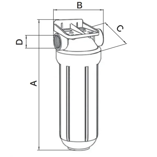 Колба фільтра для холодної води Europroduct EPV-20-1/2 (8 атм. 1/2