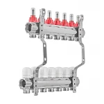 Коллекторный блок с расходомерами EUROPRODUCT EP.B3110-02-1 «x2 (корп. латунь) (EP6190)