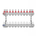 Коллекторный блок с расходомерами EUROPRODUCT EP.B3110-11-1 «x11 (корп. латунь) (EP6199)