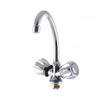 Змішувач для кухні G-Ferro 271 хром двохвентильний з поворотним виливом (FE0016)