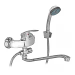 Смеситель для ванны G-FERRO GF1012 FRANK 006 хромированный с длинным поворотным изливом 315 мм (GF1012)