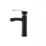 Смеситель для умывальника G-Ferro LAura-001 Черный (без подводки) (GF1301)