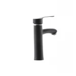 Смеситель для умывальника G-Ferro LAura-001 Черный (без подводки) (GF1301)