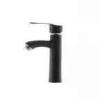 Смеситель для умывальника G-Ferro LAura-001 Черный (без подводки) (GF1301)