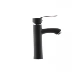 Смеситель для умывальника G-Ferro LAura-001 Черный (без подводки) (GF1301)