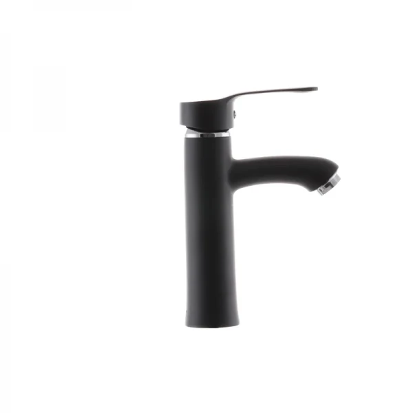 Смеситель для умывальника G-Ferro LAura-001 Черный (без подводки) (GF1301)