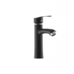 Смеситель для умывальника G-Ferro LAura-001 Черный (без подводки) (GF1301)