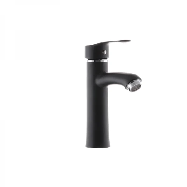 Смеситель для умывальника G-Ferro LAura-001 Черный (без подводки) (GF1301)