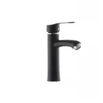 Смеситель для умывальника G-Ferro LAura-001 Черный (без подводки) (GF1301)