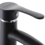 Смеситель для умывальника G-Ferro LAura-001 Черный (без подводки) (GF1301)