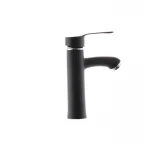 Смеситель для умывальника G-Ferro LAura-001 Черный (без подводки) (GF1301)