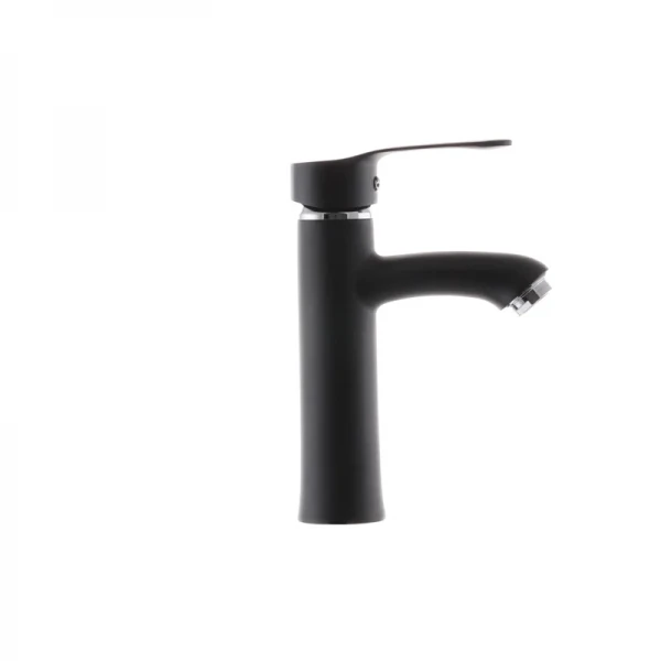 Смеситель для умывальника G-Ferro LAura-001 Черный (без подводки) (GF1301)