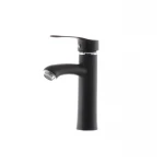 Смеситель для умывальника G-Ferro LAura-001 Черный (без подводки) (GF1301)