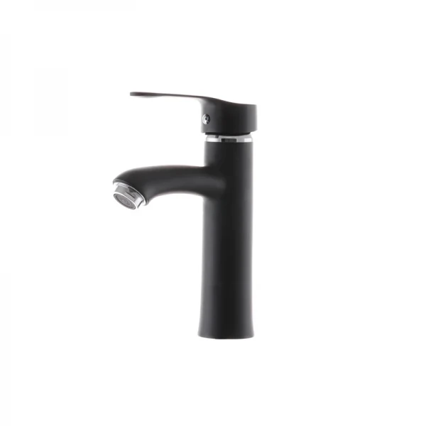 Смеситель для умывальника G-Ferro LAura-001 Черный (без подводки) (GF1301)