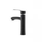 Смеситель для умывальника G-Ferro LAura-001 Черный (без подводки) (GF1301)