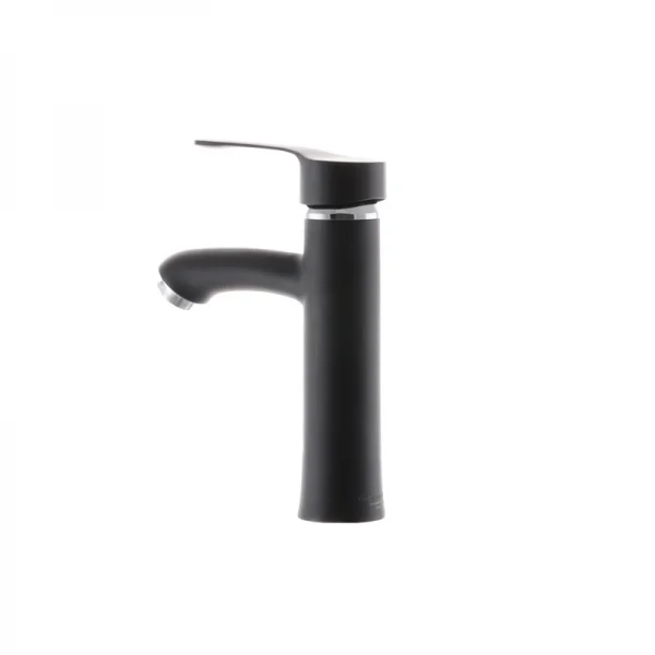 Смеситель для умывальника G-Ferro LAura-001 Черный (без подводки) (GF1301)