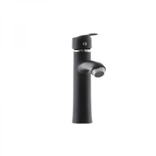 Смеситель для умывальника G-Ferro LAura-001 Черный (без подводки) (GF1301)