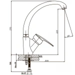 Смеситель для кухни Haiba Agat 777 (HB0011)