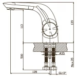 Смеситель для умывальника Haiba Alaska 001 (HB0012)