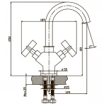Смеситель для умывальника Haiba Bergus 001 (HB0019)