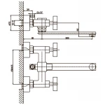 Смеситель для ванны Haiba Bergus 006 (HB0021)