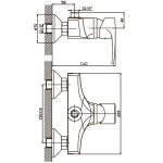 Смеситель для душа Haiba Ceba 003 (HB0027)