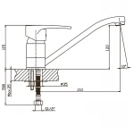 Смеситель для кухни Haiba Ceba 004 (HB0028)