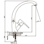 Смеситель для кухни Haiba Ceba 011 (HB0032)