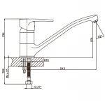 Смеситель для кухни Haiba Ceba 012 (HB0033)