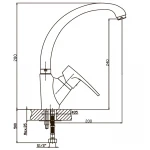 Смеситель для кухни Haiba Ceba 777 (HB0037)