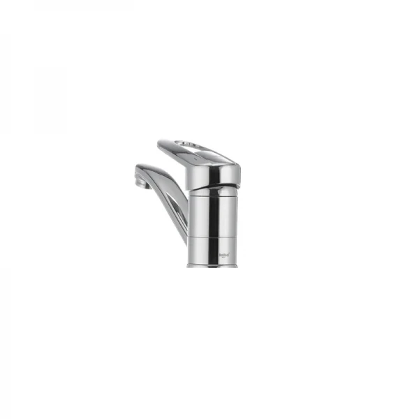 Змішувач для умивальника Haiba Disk 004 латунний хромований з поворотним виливом 15 см (HB0053)
